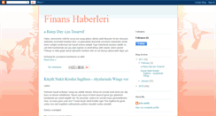 Desktop Screenshot of finans-haberleri.blogspot.com