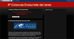 Desktop Screenshot of ciclorutaenoturista2011.blogspot.com