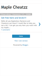 Mobile Screenshot of maplecheatzz.blogspot.com