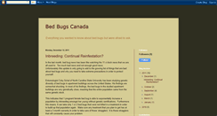 Desktop Screenshot of bedbugscanada.blogspot.com