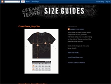 Tablet Screenshot of creamteasesizeguides.blogspot.com