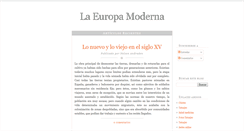 Desktop Screenshot of la-europa-moderna.blogspot.com