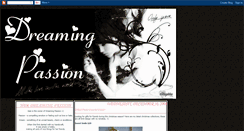 Desktop Screenshot of dreamingpassion.blogspot.com