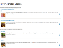 Tablet Screenshot of invertebradossociais.blogspot.com