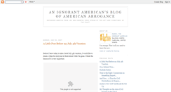 Desktop Screenshot of ignorant-american.blogspot.com