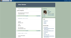 Desktop Screenshot of ginahanlon.blogspot.com