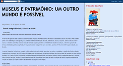 Desktop Screenshot of museusepatrimonio.blogspot.com