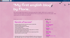 Desktop Screenshot of florie-roisin.blogspot.com