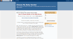 Desktop Screenshot of choosemybabygender.blogspot.com