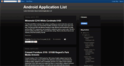 Desktop Screenshot of android-applicationslist.blogspot.com