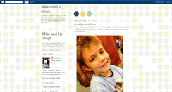 Desktop Screenshot of mikeandlizadopt.blogspot.com