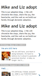 Mobile Screenshot of mikeandlizadopt.blogspot.com