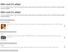 Tablet Screenshot of mikeandlizadopt.blogspot.com