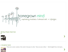 Tablet Screenshot of homegrownmind.blogspot.com