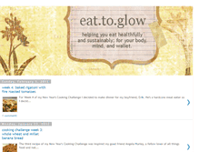 Tablet Screenshot of eattoglow.blogspot.com