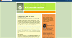 Desktop Screenshot of nancyadlernutrition.blogspot.com