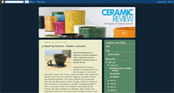 Desktop Screenshot of ceramicreview.blogspot.com