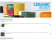 Tablet Screenshot of ceramicreview.blogspot.com