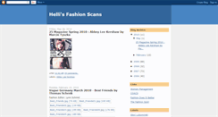 Desktop Screenshot of hellisfashionscans.blogspot.com