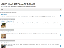 Tablet Screenshot of leavingitallbehindatthelake.blogspot.com