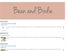 Tablet Screenshot of beanandbirdie.blogspot.com