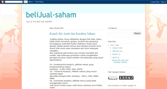 Desktop Screenshot of belijual-saham.blogspot.com