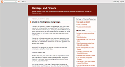 Desktop Screenshot of marriedfinances.blogspot.com