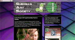 Desktop Screenshot of guerillaartsociety.blogspot.com