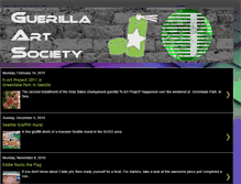 Tablet Screenshot of guerillaartsociety.blogspot.com