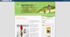 Desktop Screenshot of doghealthandwellness.blogspot.com