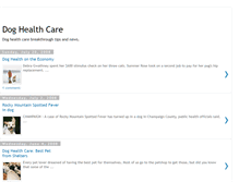 Tablet Screenshot of doghealthandwellness.blogspot.com