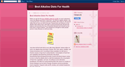 Desktop Screenshot of best-alkaline-diets-for-health.blogspot.com