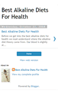 Mobile Screenshot of best-alkaline-diets-for-health.blogspot.com