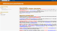 Desktop Screenshot of bibliotecamuseohistoria.blogspot.com