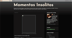 Desktop Screenshot of momentos-insolitos.blogspot.com