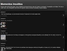 Tablet Screenshot of momentos-insolitos.blogspot.com