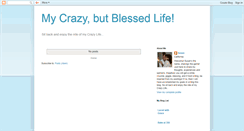 Desktop Screenshot of mycrazybutblessedlife.blogspot.com