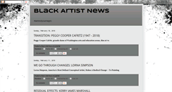 Desktop Screenshot of blackartistnews.blogspot.com