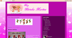 Desktop Screenshot of blogdaglorinhamartins.blogspot.com