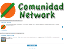 Tablet Screenshot of comunidadnetwork.blogspot.com