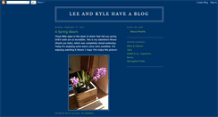 Desktop Screenshot of leeandkyle.blogspot.com