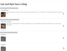 Tablet Screenshot of leeandkyle.blogspot.com