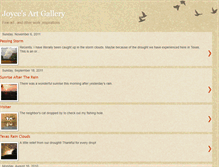 Tablet Screenshot of joycesartgallery.blogspot.com