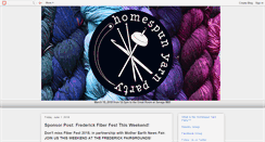 Desktop Screenshot of homespunyarnparty.blogspot.com