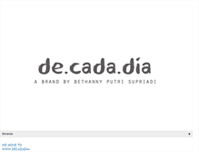 Tablet Screenshot of decadadiaofficialblogstore.blogspot.com