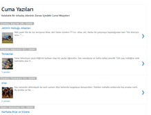 Tablet Screenshot of cuma-yazilari.blogspot.com