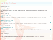 Tablet Screenshot of mydivinefeminine.blogspot.com