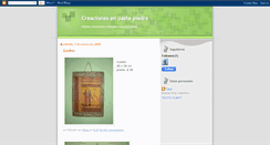 Desktop Screenshot of creaciones-pastapiedra.blogspot.com