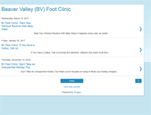 Tablet Screenshot of beavervalleyfootclinic.blogspot.com