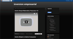 Desktop Screenshot of inversionempresarialyriesgos.blogspot.com